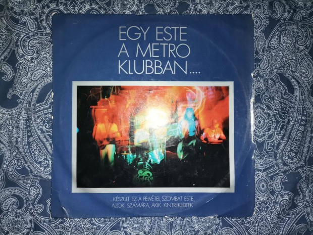 Metro Egyttes - Egy Este A Metro Klubban 1970 bakelit lemez