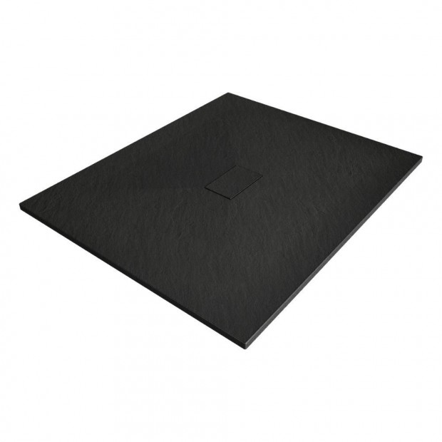 Mexen Hugo khats zuhanytlca 100 x 110 cm + szifon - fekete (42701