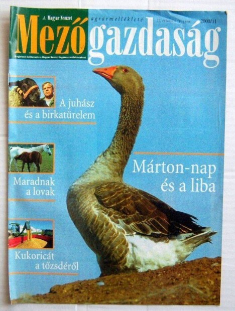 Mezgazdasg 2000/11.szm (2kp+tartalom)