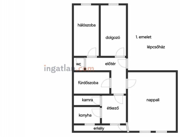 Meztron vroskzpontban 1. Emeleti Trsas Hzi Laks Elad