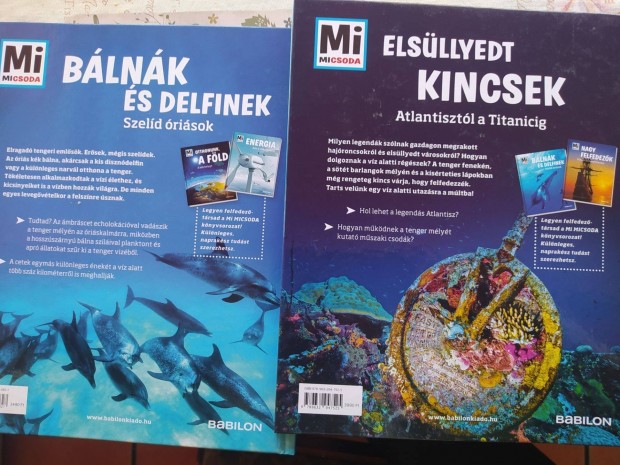 Mi micsoda knyvek - Elsllyedt kincsek + Blnk s delfinek (2 knyv)