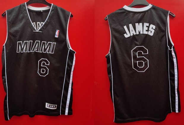 Miami Heat Lebron James szurkoli NBA mez