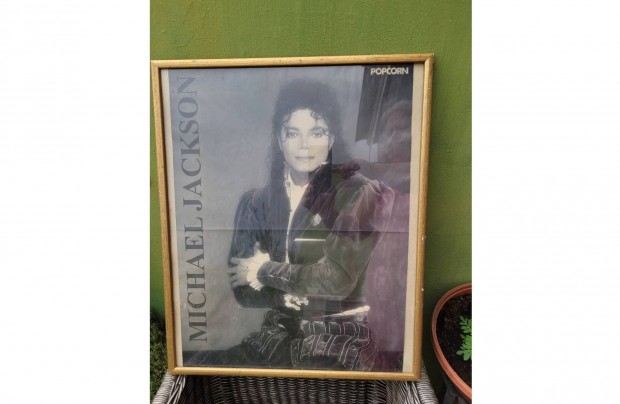Michael Jackson 1989 Bobby Holland -Popcorn poszter keretezve