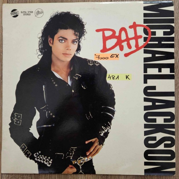 Michael Jackson Bad bakelit lemez, hanglemez LP (481)