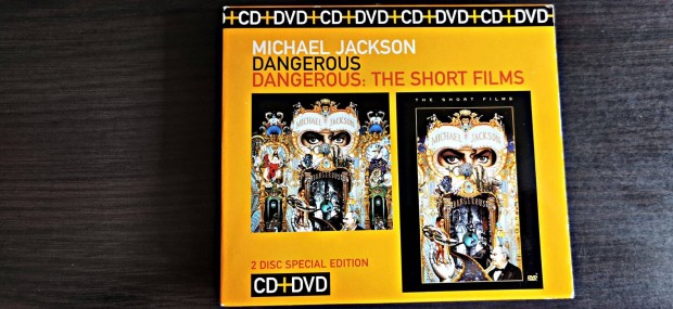 Michael Jackson Dangerous cd+dvd dszdobozban j