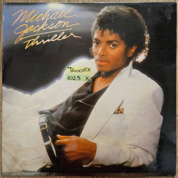 Michael Jackson Thriller bakelit lemez, hanglemez LP (1029)