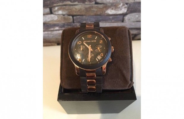 Michael Kors MK5658 karóra roze gold barna szilikon