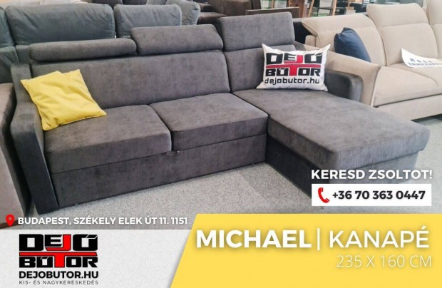 Michael kanap sarok gray lgarnitra 235x160 cm btor gyazhat