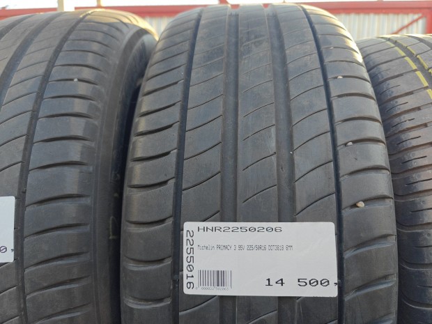 Michelin PRIMACY 3 95V 225/50R16 DOT3818 6MM HASZNÁLT NYÁRIGUMI V 95