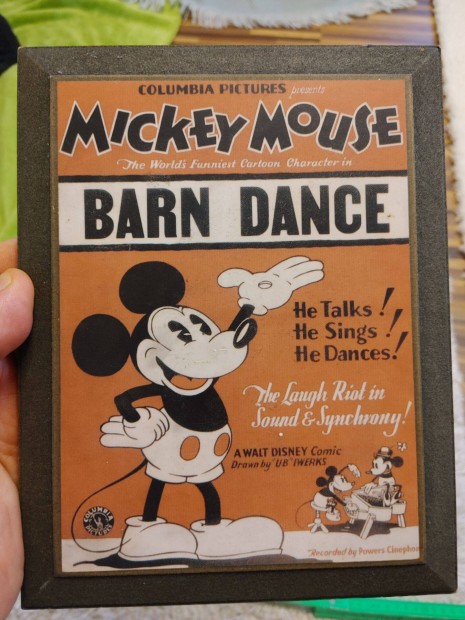 Mickey Mouse Barn Dance falikp plakt 17x22 cm