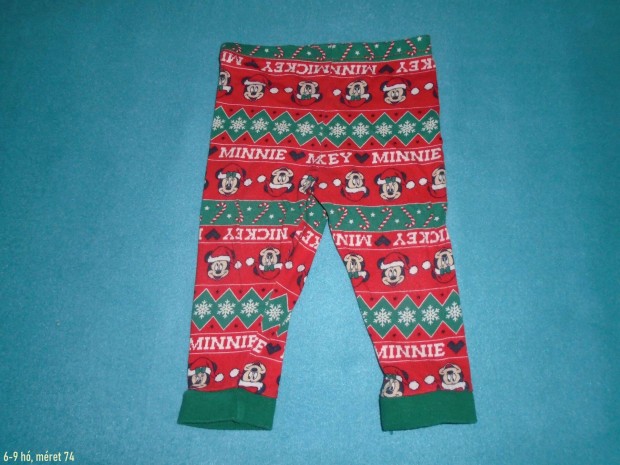 Mickey eg�r mint�s piros �s z�ld nadr�g 6-9 h� (m�ret 74)