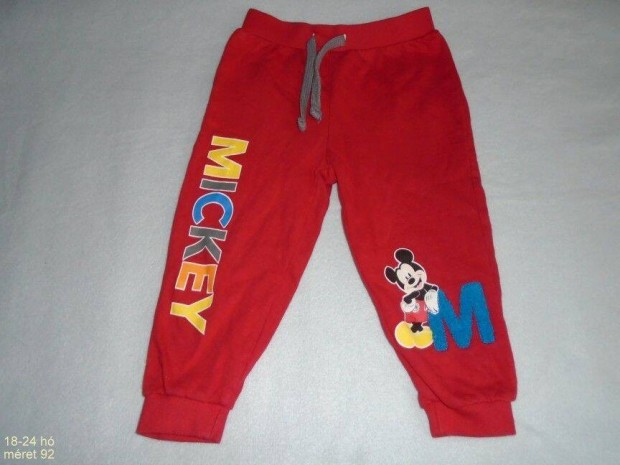 Mickey egr mints piros jogger nadrg 18-24 h (mret 92)