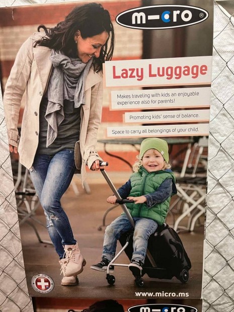 Micro Lazy Luggage utaz brnd lssel gyerekeknek
