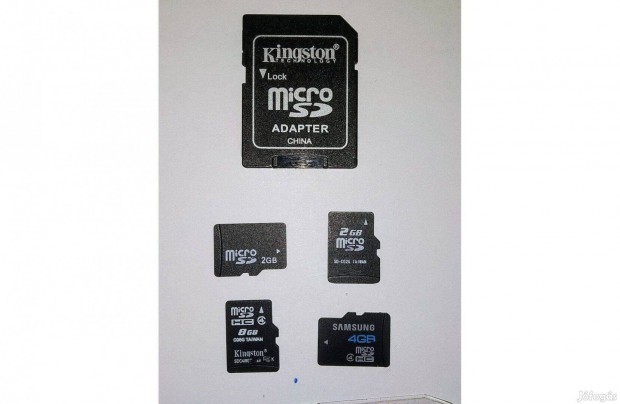 Micro SD memria krtya 2+8 GB 1 adapterrel Egytt