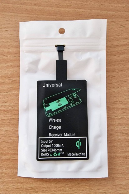 Micro USB vezetk nlkli tlt adapter, Qi tlt