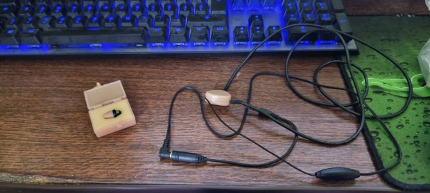 Micro headset + hurok spy mini nano fles