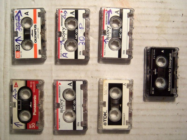 Microcassette (Ver.1) 7db MC-30 (teszteletlen) r.-/db