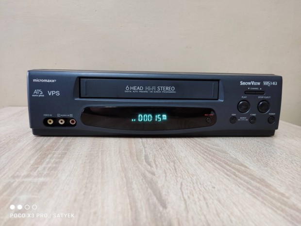 Micromaxx MM-8916  6 fejes hifi sztere video magn 