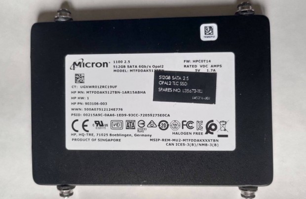 Micron 1100 - 512GB SSD SATA 2.5