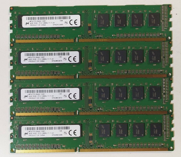 Micron 16GB (4x4GB) DDR3 1600MHz memria