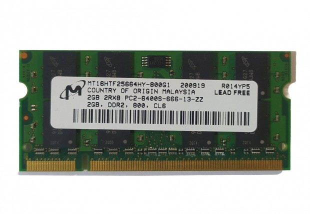 Micron 2GB DDR2 800MHz laptop / notebook memria #01