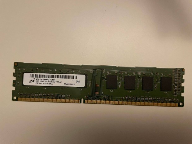 Micron 2GB DDR3 1333MHz PC RAM eladó