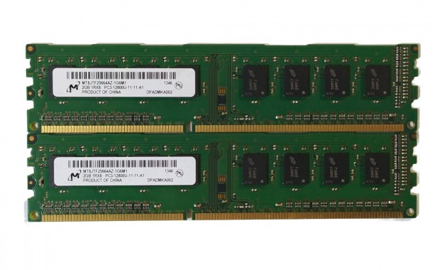 Micron 4GB (2x2GB) DDR3 1600MHz memria