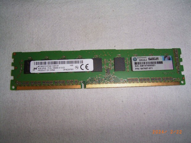 Micron 4GB-os DDR3-as memria RAM