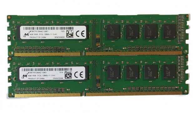 Micron 8GB (2x4GB) DDR3 1600MHz memria