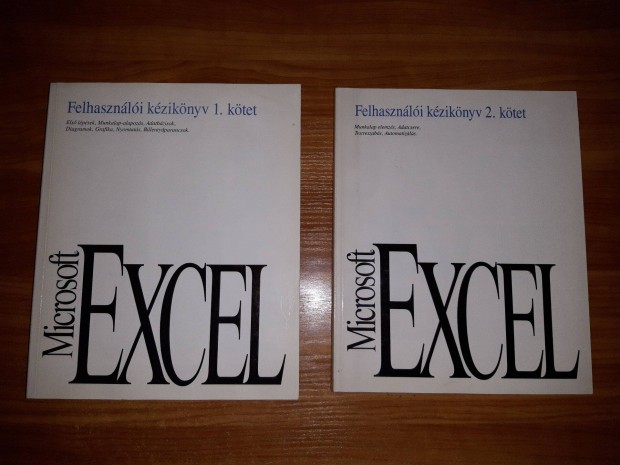 Microsoft Excel felhasznli kziknyv 1-2 (1991-1992)