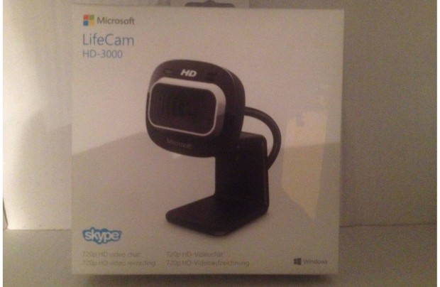 Microsoft Lifecam HD-3000 webkamera!