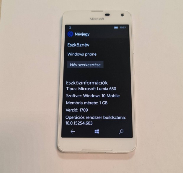 Microsoft Lumia 650 Fehr