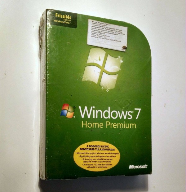 Microsoft Windows 7 Home Premium DVD (2009) jogtiszta (bontatlan)