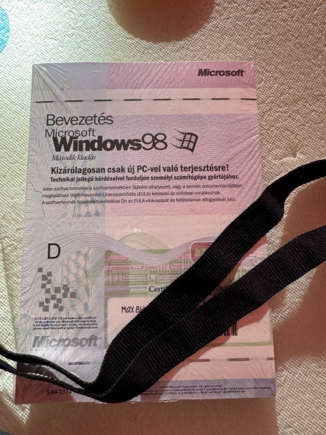 Microsoft Windows 98 telept CD + termkkulcs