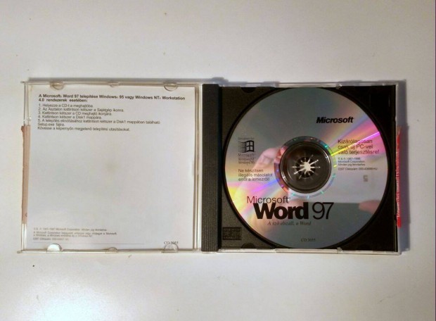 Microsoft Word 97 (1996) jogtiszta (teszteletlen)