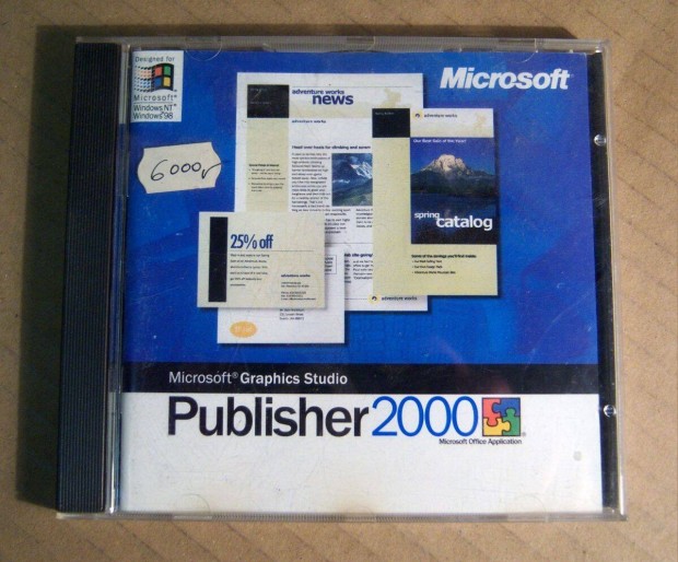 Microsoft - Publisher 2000 (CD) 1999 (jogtiszta)