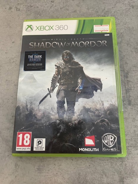 Middle Earth: Shadow Of Mordor Xbox 360 jtkszoftver