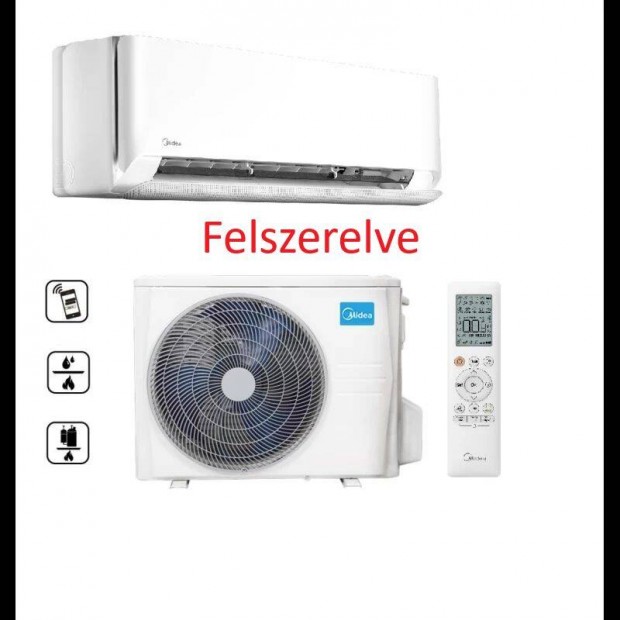 Midea Breezeless E Inverteres Split Klma 3,5 kW R32 felszerelve