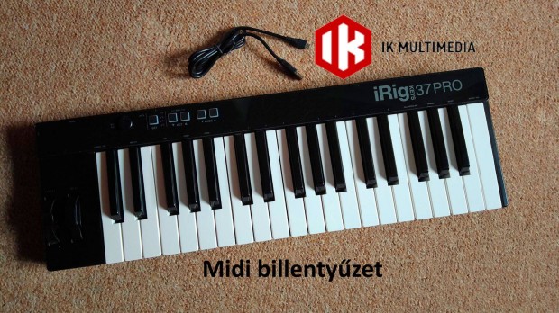 Midi billenty irig Keys 37 Pro billentyzet kontroller