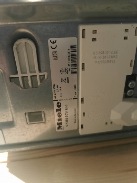 Miele G1285 mosogatógép javításra vagy alkatrésznek