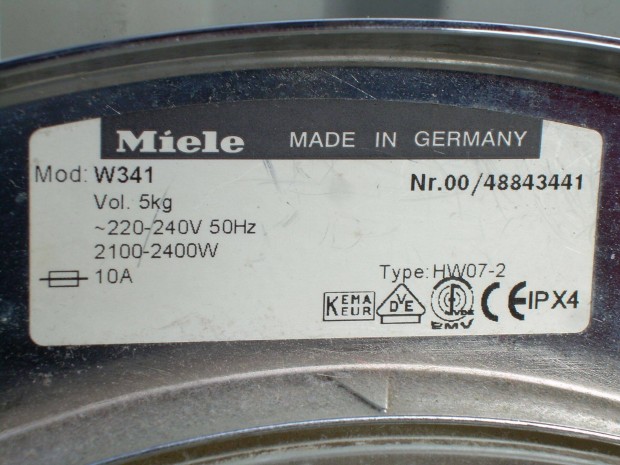 Miele W341 mosgp alkatrszek