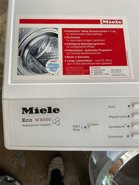 Miele W6000 1-7kg Automata mosgp