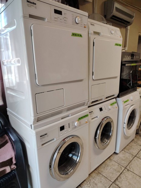Miele torony Mosógép +szárítógép 1év garanciával M8