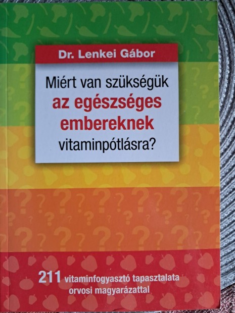 Mirt Van Szksgk Az Egszsges Embereknek Vitaminptlsra 