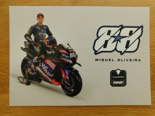 Miguel Oliveira #88 Rnf Aprilia Motogp Racing Poster