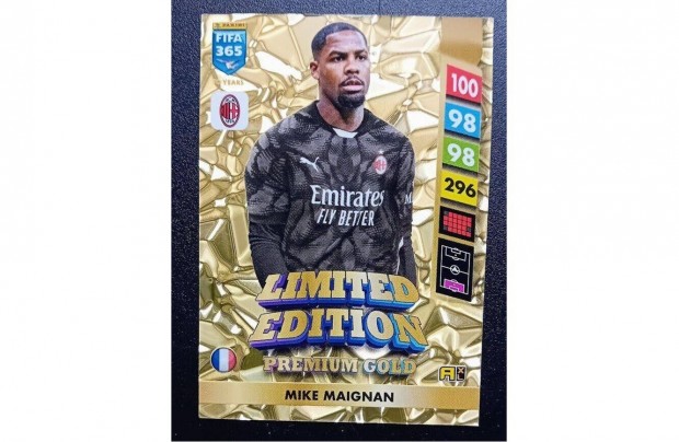 Mike Maignan AC Milan Premium Goldf ocis krtya Panini FIFA 2025