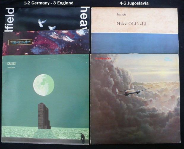 Mike Oldfield hanglemez-kollekci (5 db)
