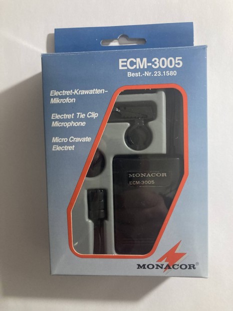 Mikrofon csiptets Monacor ECM-3005