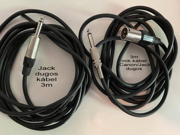 Mikrofon kbel (Canon,XLR/Jack dugos) + ajndk Jack dugos kbel