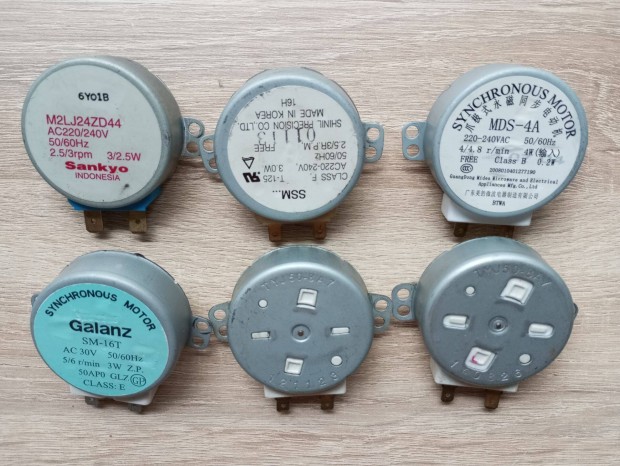 Mikrohullámú sütő tányérforgató, szinkron motor